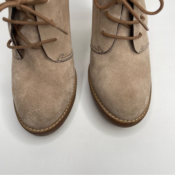 COLE HAAN Stephanie Chukka Suede Platform Oxford Heel Boot Nike Air Sz 6 - Picture 4 of 15